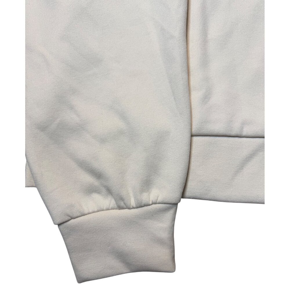 L’AGENCE Luvia Ivory Cropped Sweatshirt Rare Sold-Out Icon New With Tags Medium - Picture 6 of 16